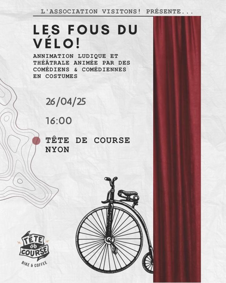 Les fous vélo le nouveau spectacle de Visitons !
